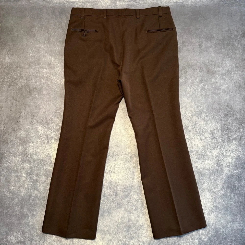 Vintage Levis Panatela Sportswear Brown Flare Leg Dress Pants Mens 36x31 70s